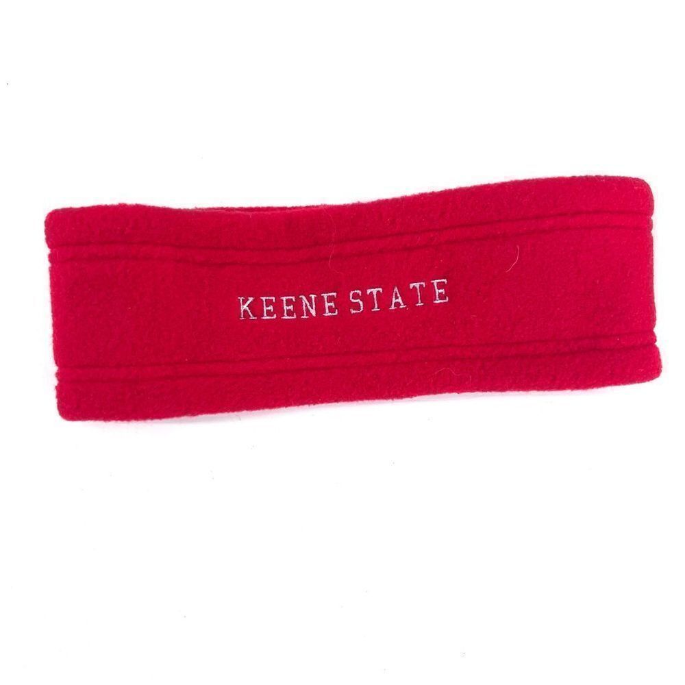 Black‎ Diamond Keene State College red Fleece Headband Winter hat New Hampshire